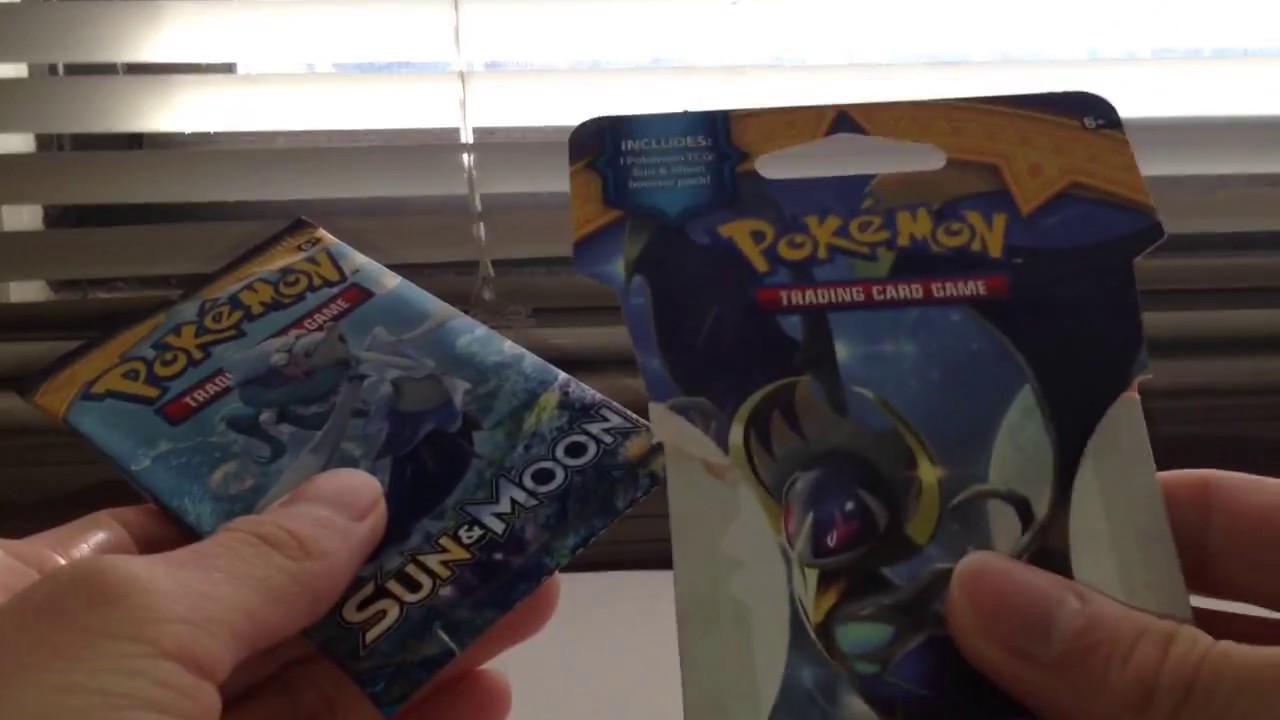 Pokemon Sun and Moon Booster Pack Opening - YouTube