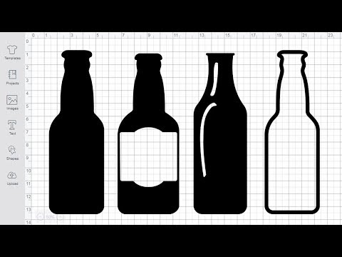 Beer Bottle SVG Cutting Files on Cricut Silhouette Cutting Machine