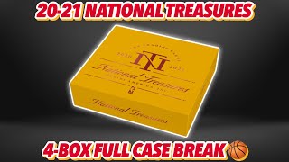 2020-21 Panini National Treasures Basketball Hobby 4-Box Full Case Break