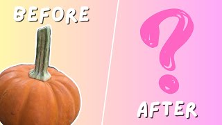 Customizing A Mini Pumpkin Into A Cartoon Character 🎃