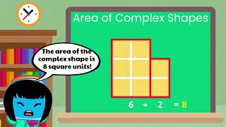Solve areas using multiplication and addition - 3rd Grade Math 3.MD.C.7.A and 3.MD.C.7.D