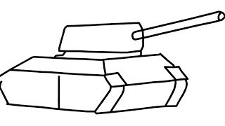 tank drawing easy army draw