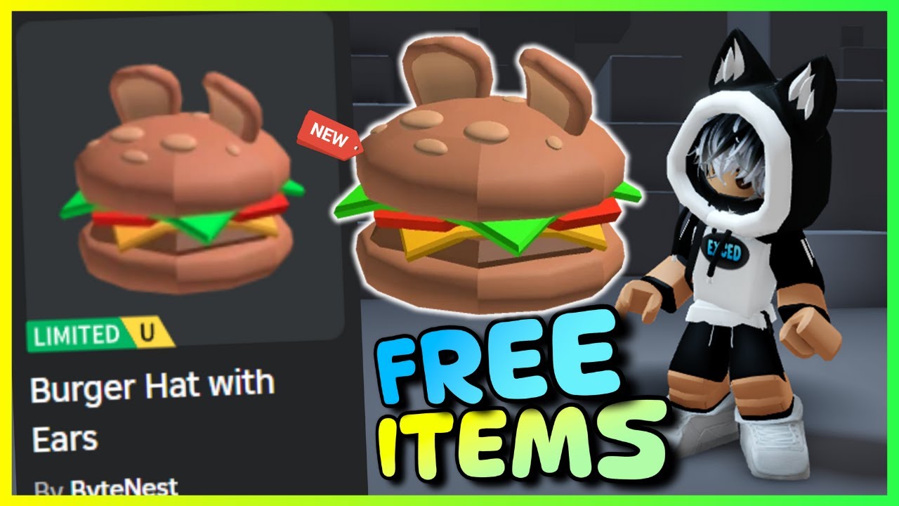 New FREE LIMITED UGC items 😱, How to get FREE UGC LIMITED ITEMS Burger