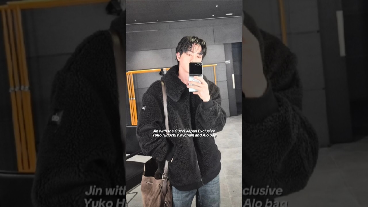 Jin with the Gucci Japan Exclusive Yuko Higuchi Keychain and Alo