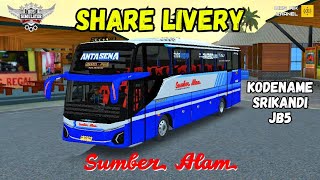 LIVERY SUMBER ALAM VINTAGE | KODENAME SRIKANDI JB5 MN ART X RPC | Bus Simulator Indonesia