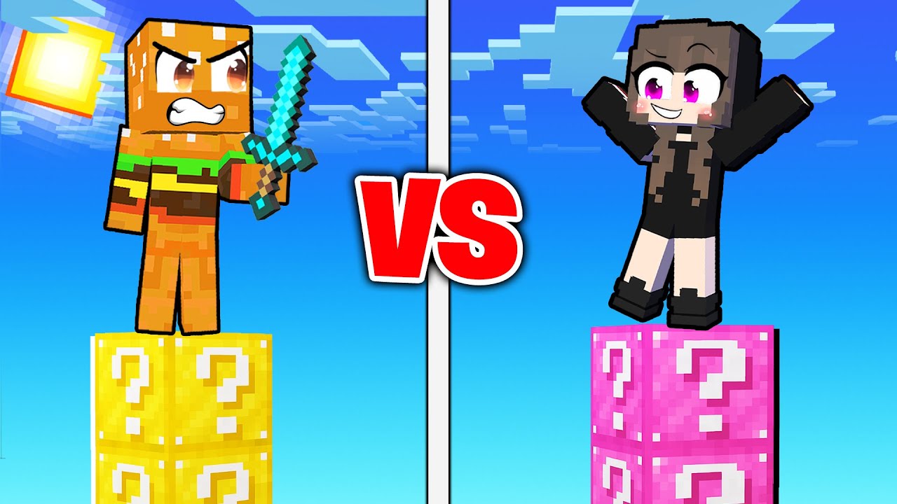 Cea Mai TROLL Cursa De LUCKY BLOCK vs ANA SI MARIUSICA...