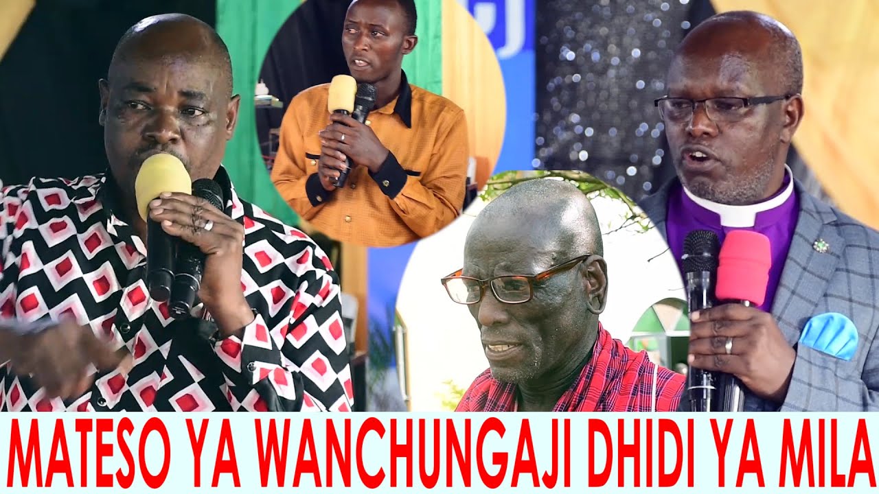 MATESO :WACHUNGAJI WALIOVAMIWA NA KUPIGWA KISA MILA MBELE YA WAUMINI WAO
