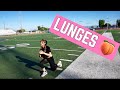 Lunges Across The Football Field   CHALLENGE