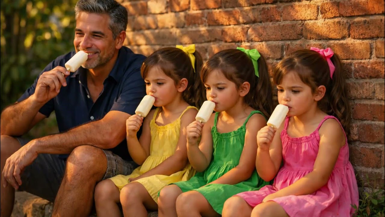 Trigêmeas ofereceram 5 reais a um estranho — o que aconteceu depois parou a festa