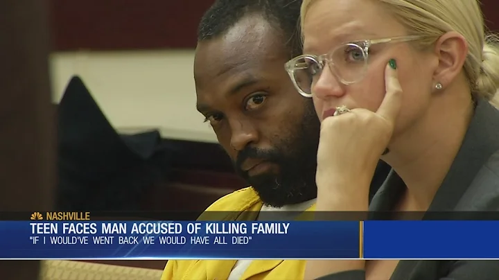 Teen Faces Man Accused of Killing Family
