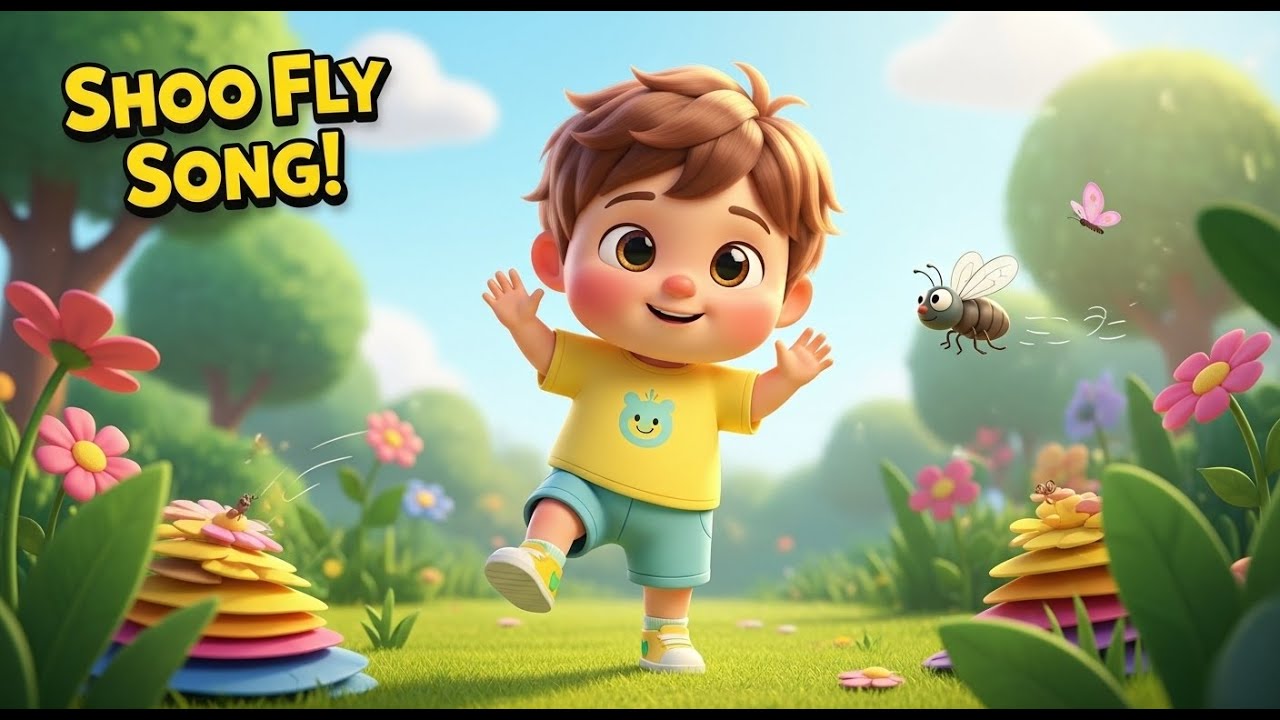 Shoo Fly Song for Children – Nursery Rhyme, Toddler Learning, Animal Fun, and Playful  Adventure