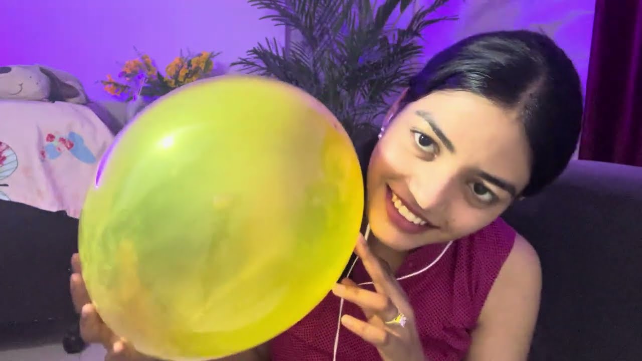 INDIAN ASMR - 🎈BALLOON SCRATCHING,TAPPING, BLOWING Full part!