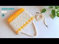 Easy diy crochet mini tote bag  crochet bag tutorial  adorable sling bag  vivi berry crochet