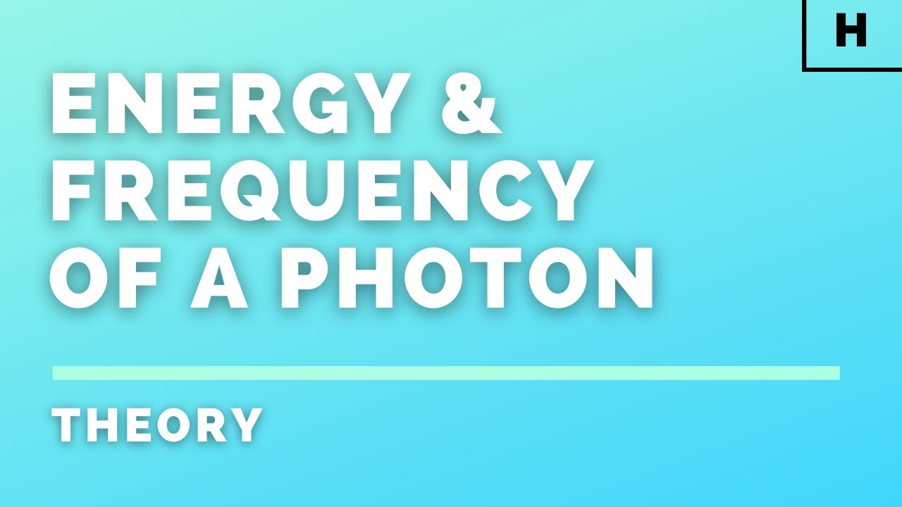 Higher Physics | Particles & Waves | Energy & Frequency of a Photon | THEORY