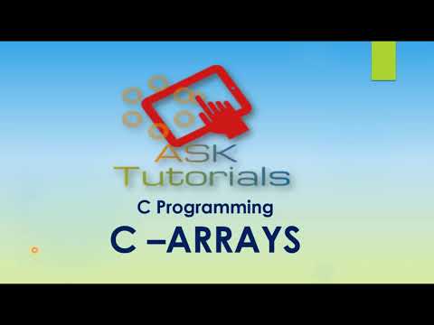 Array in C | C programming tutorial for beginner | part30 - YouTube
