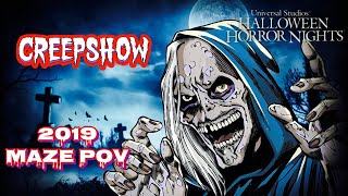 HHN Creepshow | Full Maze POV 2019 | Fan Preview Night (Opening Weekend) @FracturedCompass