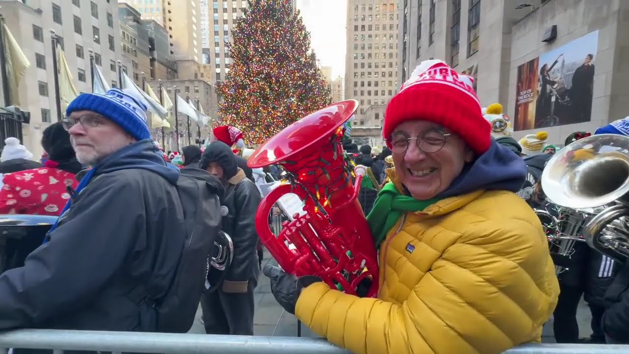 52nd Merry Tuba Christmas Concert at Rockefeller Center New York