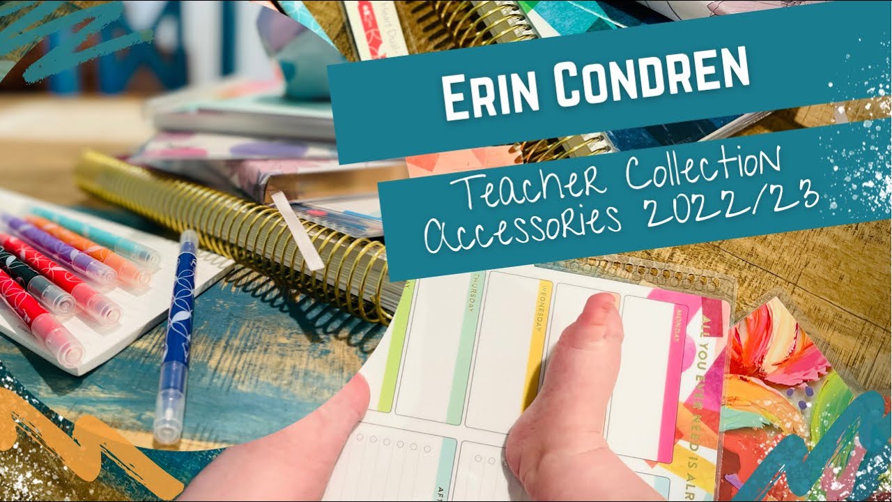 Erin Condren Teacher Collection Accessories 202223 YouTube