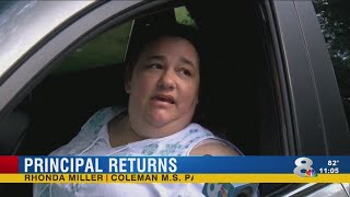 Principal returns to school