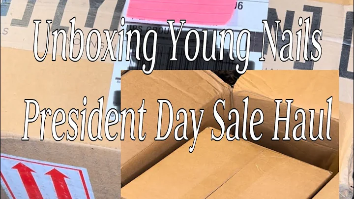 Unbox. Young Nails President Day Sale Haul.