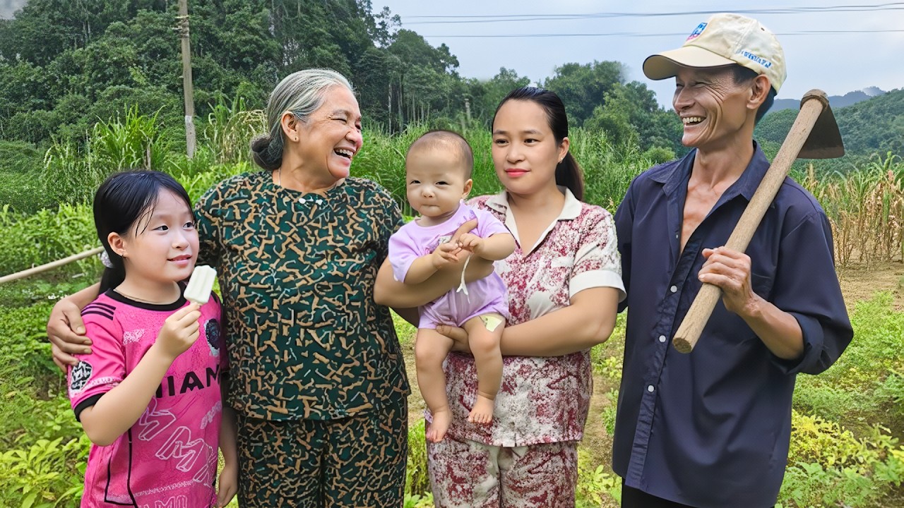 自然発酵と蒸留🔥とうもろこし酒を仕込み、家族と食事🍶