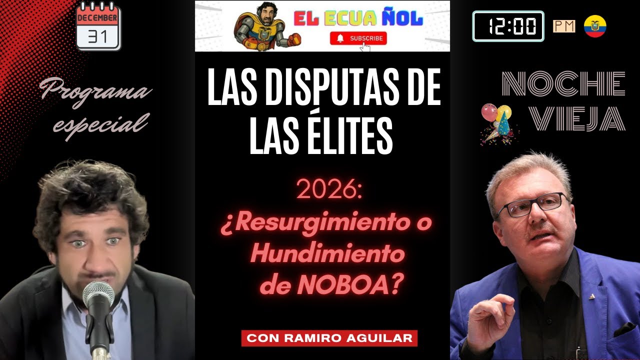 🔴  ¿Quién SOSTIENE a NOBOA y quién CONSPIRA contra él? - Las ÉLITES de ECUADOR - con Ramiro Aguilar