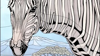 Zebra in the Savannah | Color by Number | Happy Color screenshot 4