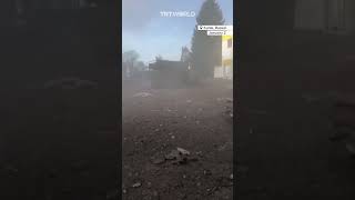 Aftermath of Ukrainian strikes on Russian command post in Kursk @trtworld