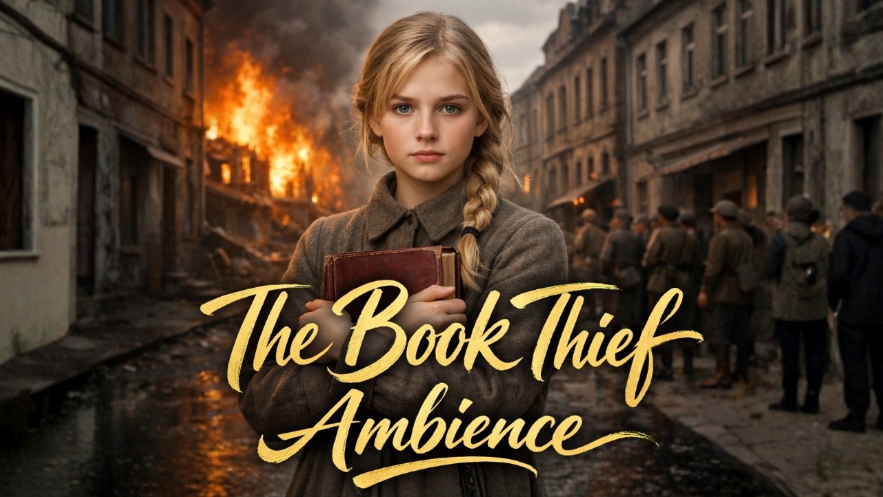 The Book Thief Ambience | Atmospheric Piano Music for Reading and more [with Visuals]