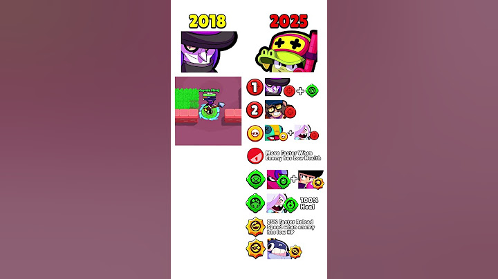 2018 Vs 2025 Brawler | Brawl Stars #brawlstars