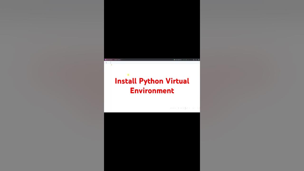 How to Create Virtual Environment in Python #coding #pythonprogramming# ...