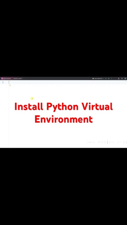 How to Create Virtual Environment in Python #coding #pythonprogramming# ...