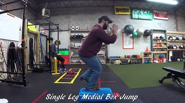 Single Leg Medial Box Jump