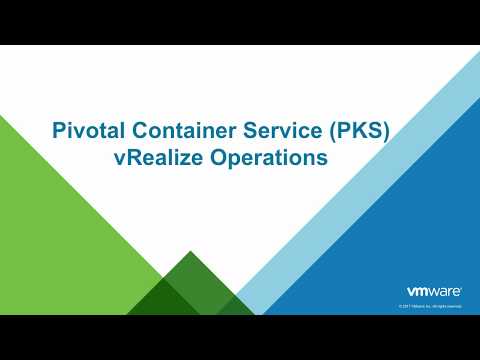 VMware Enterprise PKS Demo: vRealize Operations