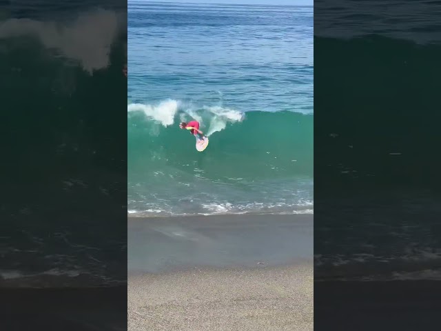 12year Old Skimming Like a Pro! Kai Thompson charging. class=