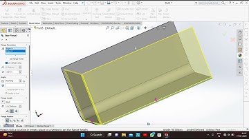SHEET METAL EDGE FLANGE COMMAND AND TAB || HOW TO USE TGE EDGE FLANGE IN SHEET METAL || CAD CREATION