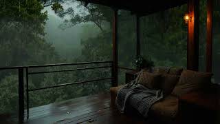 Forest Cabin Rain Sound For Healing Sleep And Relaxing Night Ambience