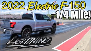 Here’s how fast the 2022 F-150 Lightning Runs the 1/4 Mile! *TRX EATER!
