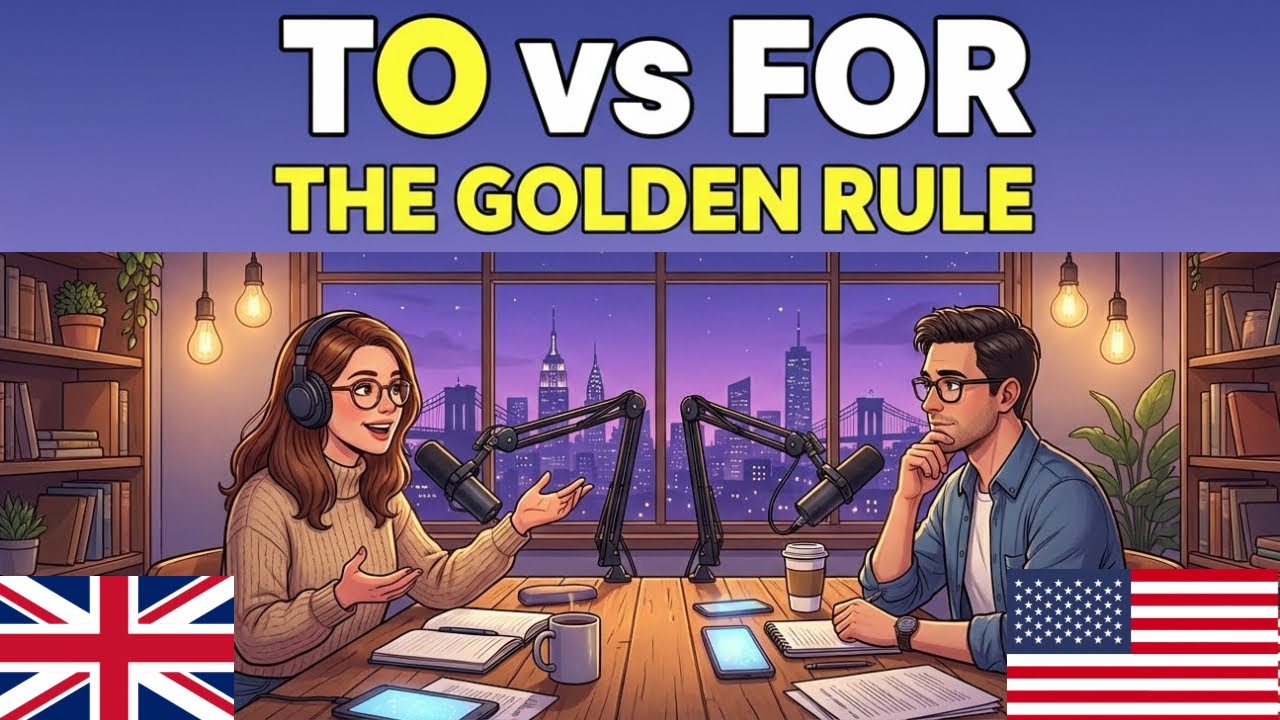 Speak English Fluently | Master English with Real Conversations Podcast: TO vs FOR