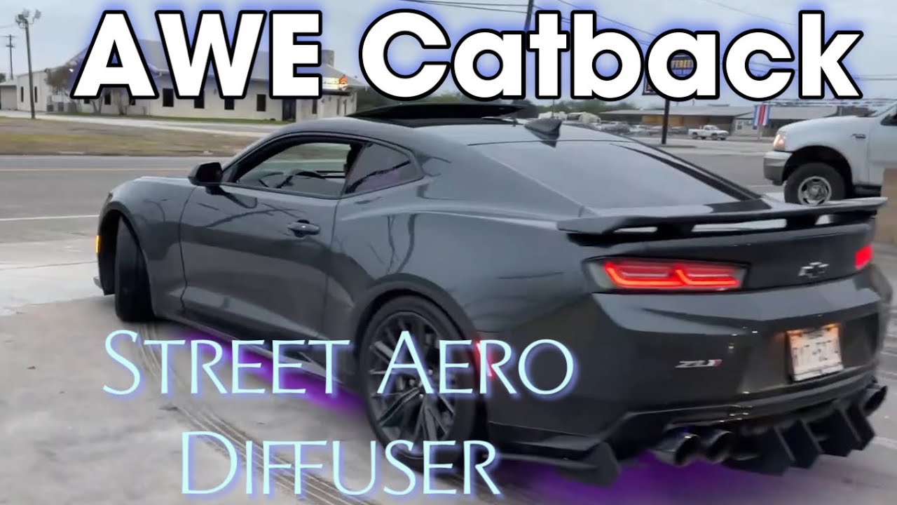 Camaro ZL1 AWE Catback & Street Aero Diffuser
