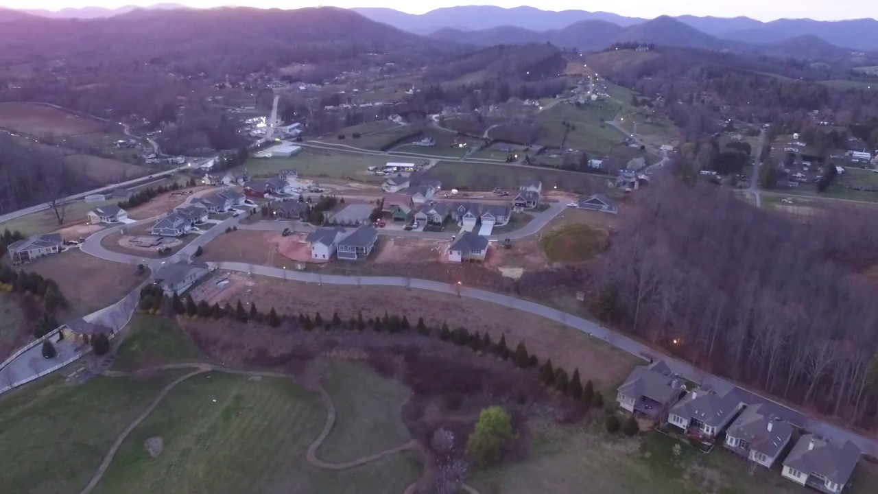Drone view of Asheville / Leicester nc YouTube