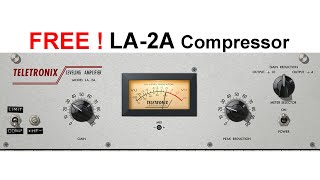 TELETRONIX LA-2A Compressor Free Download | UAD Free Plugin Download | BeatMix Studios Noida