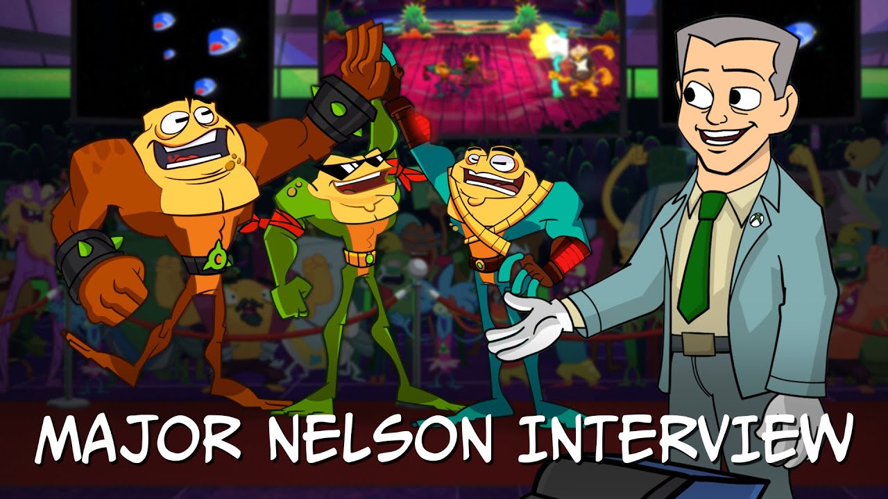 Battletoads Official Launch Trailer - Major Nelson Interviews the 'Toads!