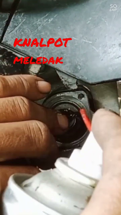 sesimpel ini motor meledak knalpot saat gas turun #chikamotorgondrong #revoabsolut #motorbrebet