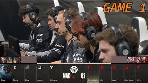 MAD vs G2 - Game 1 | Round 2 LoL MSI 2023 Main Stage