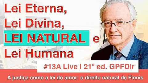 Como São Tomás de Aquino distingue a lei eterna e lei humana é a lei natural?