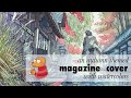Painting the Tokyo "Metro Guide" cover