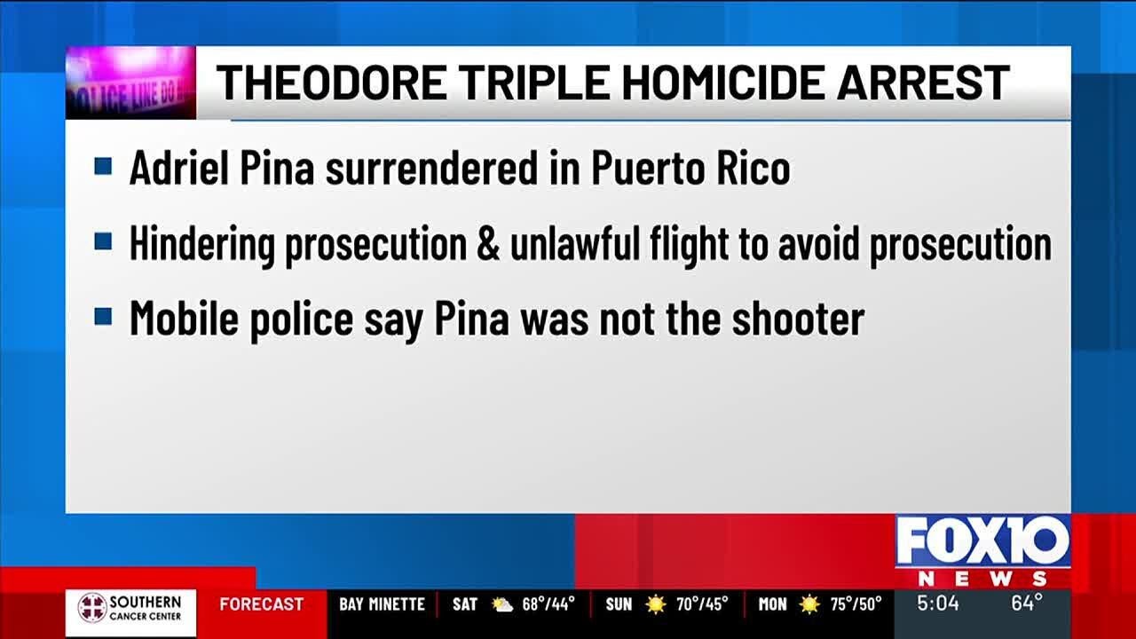 2nd person arrested in Theodore Dawes Road triple homicide to be ...