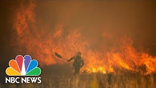 Heat Wave In Spain Sparks Raging Wildfires