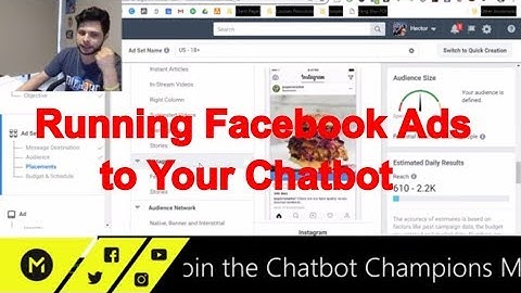 Running Facebook Ads to Your Chatbot in Active Chat